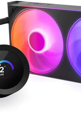 NZXT Kraken Plus 240 RGB – AIO CPU Liquid Cooler – 240mm Radiator – F240 RGB Core Single Frame Fan – Customizable 1.54 inch Square LCD – AMD® AM5, AM4 – Intel® LGA 1851/1700, 1200/115X – Black
