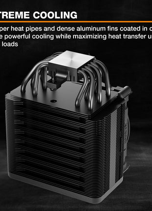 be quiet! Dark Rock 5 CPU air Cooler | Extremely high Cooling Performance | 6 high-Performance Heat Pipes | Silent Wings 4 120mm PWM Fan | high RAM and VRM Cooler Compatibility | BK035
