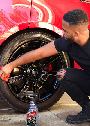 Black Magic 120217 Tire Wet, 23oz (Pack of 2) - Specially Formulated Tire Shine Applicator Cleaner to Keep Them Looking Wet, Black, and Glossy with One Quick Spray – Long-Lasting Protection for Tires