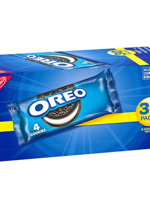 OREO Chocolate Sandwich Cookies, 30 Snack Packs (4 Cookies Per Pack) | Always made with Real Cocoa, Certified Kosher, Individually Wrapped