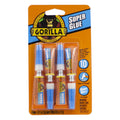 Gorilla Super Glue, Clear Glue, Four 3 Gram Tubes (Pack of 1) - All Purpose and Fast Setting for Projects and Repairs