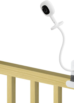 SZAOYU Baby Monitor Mount Compatible with Nanit Pro Smart & Flex Stand, 15.7 inches Flexible Arm, White, Adjustable, Minimalist Style