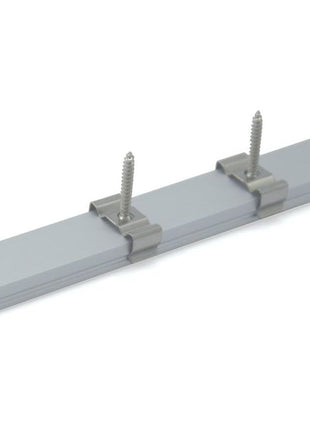 hunhun 10-Pack 6.6ft/ 2Meter U Shape LED Aluminum Channel System with Milky Cover, End Caps and Mounting Clips, Aluminum Profile for LED Strip Light Installations, Very Easy Installation