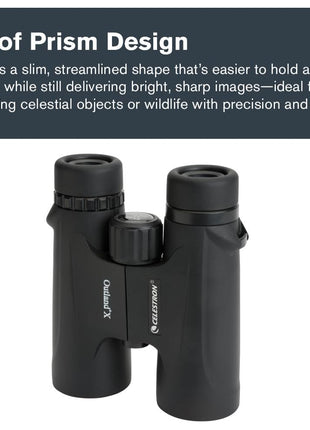 Celestron Outland X 8x42 Binoculars for Birding & Nature Viewing | Built for the Outdoors, Rugged Rubber-Armored Body, Waterproof, BaK-4 Prisms, Multi-Coated Optics, Bright, Clear Views