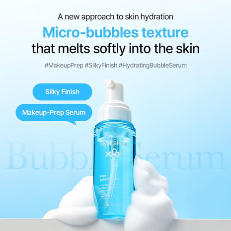 mixsoon Hyalraebae Pore Bubble Serum Airy Foam Serum with Exosome for Smooth Pores & Glass Skin Hydration Make up Prep with Polyglutamic Acid 70ml / 2.36 fl.oz. Korean Glass Skin Care