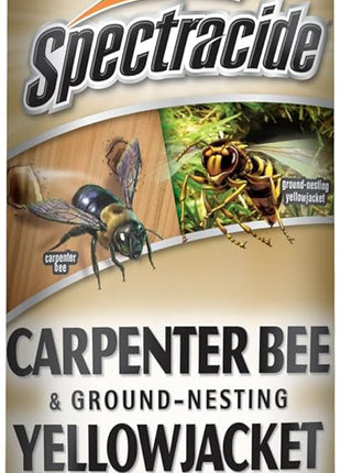 Spectracide Carpenter Bee And Ground-Nesting Yellowjacket Killer Foaming Aerosol 16 Ounces, Expands To Where Insects Live