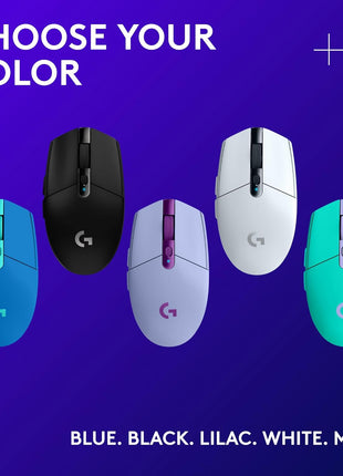 Logitech G305 Lightspeed Wireless Gaming Mouse - Black | Hero Sensor 12, Lightspeed 1ms Wireless, Up to 250h on 1xaa, 6 Programmable Buttons, 99g with Battery