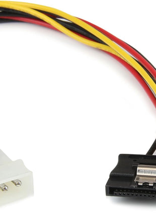 StarTech.com 12in LP4 to 2x Latching SATA Power Y Cable Splitter Adapter - 4 Pin LP4 to Dual SATA Y Splitter (PYO2LP4LSATA)
