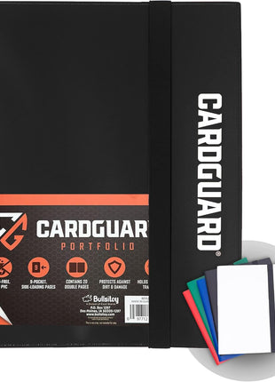 Trading Card Binder Pro-Folio – 9 Pocket Binder - Side-Loading Album, Durable & Acid-Free Storage for Pokémon, YuGiOh, MTG, TCG, Game & Sports Cards, Black
