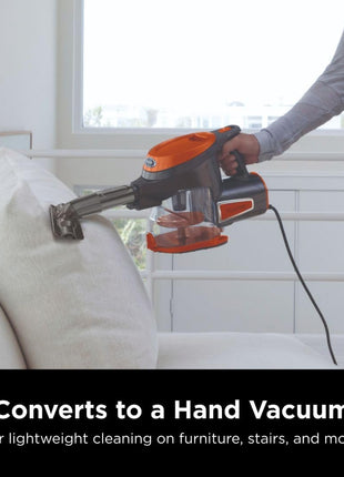 Shark Rocket Ultra Light Corded Bagless Vacuum for Carpet and Hard Floor Cleaning with Swivel Steering (HV301), Gray/Orange