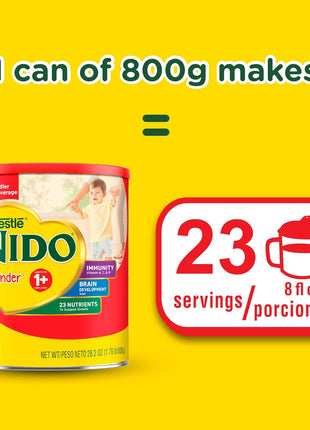 Nido NESTLE Kinder 1+ Powdered Milk Beverage 1.76 lb. Canister