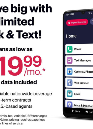 LIVELY Jitterbug Smartphone for Seniors, No SIM Needed, Smart4 | Smartphone for Seniors with No SIM Needed, Requires an Activated Phone Plan, Not Compatible with Other Carriers