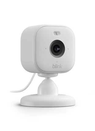 Blink Mini 2 — Home Security & Pet Camera with HD video, color night view, motion detection, two-way audio, and built-in spotlight — 1 camera (White)