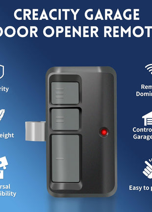 2 for LiftMaster Chamberlain Craftsman Garage Door Opener Remote | Universal, Security Rolling Code Technology, Long Distance Remote, Multichannel, Replacement for 893LM 893Max
