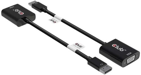 Club3D DisplayPort 1.1A Male to VGA Female Active Adapter Black Adapters