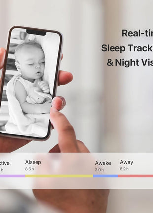 iBaby i6 Smart Baby Monitor with Breathing and Sound Machine, 2K Baby Video Camera Monitor, Upgrade Motion and Temperature alerts, No Subscription