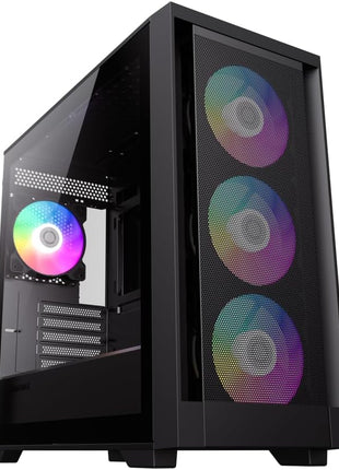 GameMax Defender Mesh Micro-ATX Gaming PC Case Pre-Installed 4X ARGB Fan