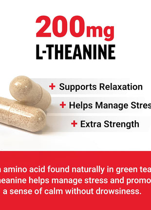 Force Factor L-Theanine 200mg and Caffeine 200mg Supplement Bundle for Stress Relief, Energy, Focus, and Performance, 60 Capsules and 100 Tablets