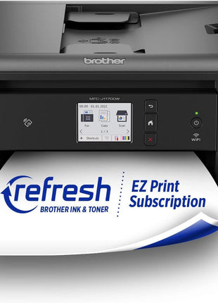 Brother MFC-J1170DW Wireless Color Inkjet All-in-One Printer, NFC One-Touch Print, Duplex, Cloud Print & Scan, Mobile App Control, 2.7" Touchscreen, Works with Alexa