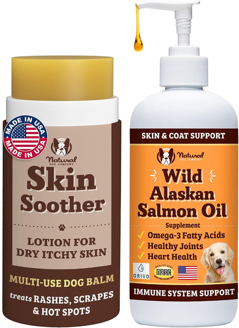Natural Dog Company Healthy Skin Bundle, Supports Healthy Skin and Relieves Dry, Itchy Skin, Allergy Relief for Dogs