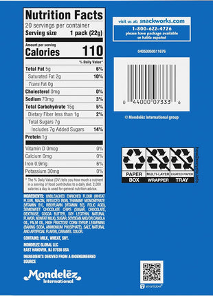 CHIPS AHOY! Original Chocolate Chip Cookies, 20 Snack Packs (2 cookies per pack)