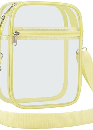 USPECLARE Clear Purse Stadium Transparent Messenger Bag Stadium Approved for Men and Women Clear CrossBody Bag
