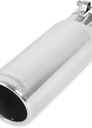 Flowmaster 15363 Exhaust Tip - 3.50 in. Rolled Angle Polished SS fits 3.00 in. Tubing - Clamp On