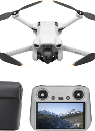 DJI Mini 3 Fly More Combo With DJI RC, 3 Batteries | Lightweight Camera Drone With 4K HDR Video, 114-Min Flight Time, Vertical Shooting, 32800ft (10km) Video Transmission