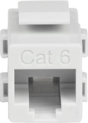 StarTech.com White Cat 6 RJ45 Keystone Jack Network Coupler F/F - RJ45 Coupler - Cat6 Coupler - F/F Cat6 Keystone Jack White Modular (C6KEYCOUPLWH)