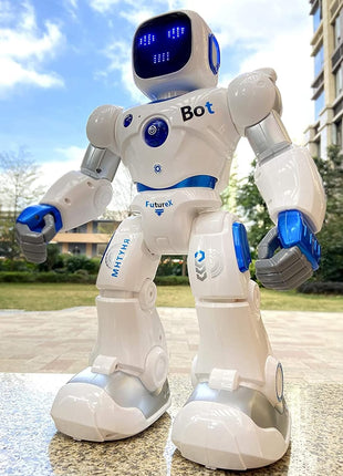 Ruko 1088 Smart Robot Toy for Kids, Large Programmable Interactive Gift | Support Remote Control & App Control & Voice Command, Birthday Gift for Boys & Girls Ages 4 5 6 7 8 9, Blue