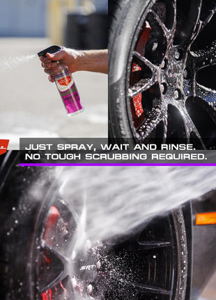 Jay Leno's Garage Wheel Cleaner Spray – Brake Cleaner and Heavy Duty Brake Dust Remover that Works as a Rim Cleaner, Leaving Wheels, Rims, Brake Pads & Rotors Spotless for a Showroom-Quality Finish