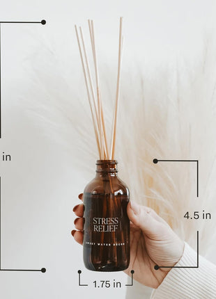 Sweet Water Decor Hello Fall Reed Diffuser Set - Hot Cider, Cinnamon, Cloves, Apple, and Nutmeg Fall Scented Diffuser - Scent Diffusers for Home, Fall Home Decor Long Lasting Fragrance Made in the USA