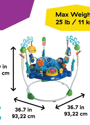 Baby Einstein Neptune's Ocean Discovery Activity Baby Jumper Activity Center, Ages 6 Months +, Max Weight 25 lbs., Unisex
