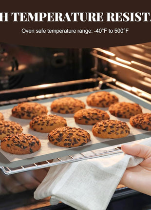 Koolstuffs Silicone Baking Mat, Nonstick and Reusable, 3 Pack | Easy Cleanup, Half- and Quarter-Sheet Sizes for Cookies, Bread, Pastries, Roasted Vegetables