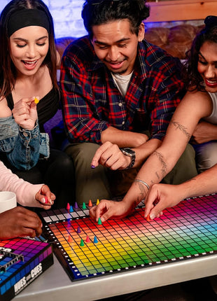 HUES and CUES - Vibrant Color Guessing Board Game for 3-10 Players Ages 8+, Connect Clues and Guess from 480 Color Squares