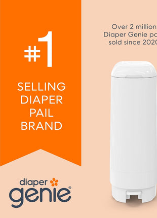 Diaper Genie Easy Roll Refill | 30 Bags Per Refill | Holds Up to 1410 Newborn Diapers | Odor Control | Diaper Pail Refill Bags | Fits Diaper Genie Signature & Platinum Pails
