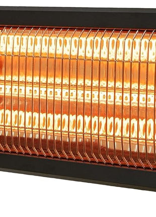 Dr Infrared Heater DR-238 Carbon Infrared Outdoor Heater for Restaurant, Patio, Backyard, Garage, and Decks, Standard, Black