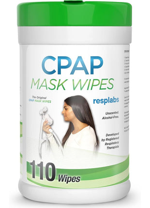 resplabs CPAP Mask Wipes Unscented Cleaner for Full Face, Nasal Masks & Supplies 110 Wipes