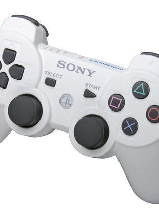 PS3 Dualshock 3 wireless controller - White (Renewed)