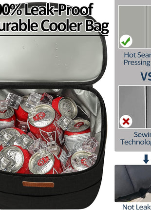 Camping Cooler Backpack 30 45 Cans, Soft Backpack Coolers Insulated Leak Proof Travel Cooler Bag Waterproof Lunch Picnic Beach Work Trip Thermal Bag Drink Beverage Beer Bag Cooler