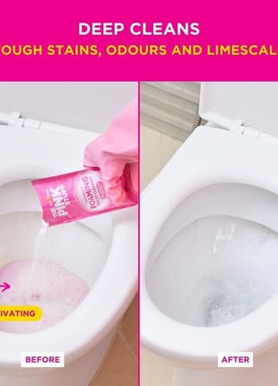 Stardrops - The Pink Stuff - The Miracle Power Foaming Toilet Cleaner - 2 Treatments - Self Activating Pink Foam Pack of 1 (7 Ounce) | 2 Treatments - Self Activating Pink Foam