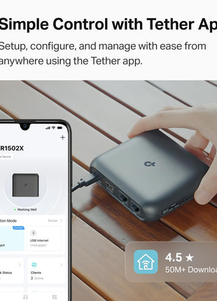 TP-Link Roam 6 AX1500 Portable Wi-Fi 6 Travel Router | Easy Public WiFi Sharing | Hotel/RV/Travel Approved | Phone WiFi Tether | USB C Powered | Multi-Mode | Tether App | Durable Design | TL-WR1502X
