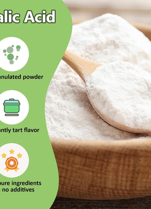 Viktairy 2.5 LB Malic Acid, Food Grade Malic Acid Powder Tart Flavor for Making Sour Candy, Sour Gummy Bears, Drinks, Juice, Baking, Wine