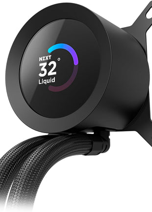 NZXT Kraken Plus 360 RGB – AIO CPU Liquid Cooler – 360mm Radiator – F360 RGB Core Single Frame Fan – Customizable 1.54 inch Square LCD – AMD® AM5, AM4 – Intel® LGA 1851/1700, 1200/115X – Black