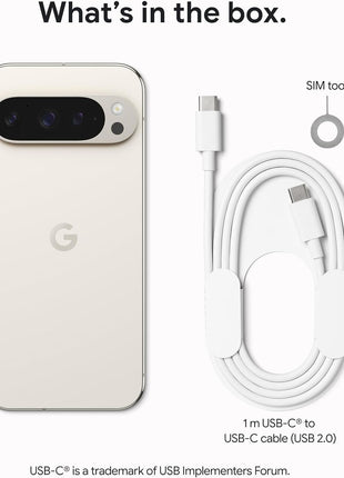 Google Pixel 9 Pro - Unlocked Android Smartphone with Gemini, Triple Rear Camera System, 24-Hour Battery, and 6.3" Super Actua Display - Obsidian - 128 GB