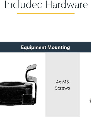 StarTech.com 2U Server Rack Shelf - Universal Vented Rack Mount Cantilever Tray for 19 inch Network Equipment Rack & Cabinet - Heavy Duty Steel - Weight Capacity 50lb/23kg - 16 inch Deep Shelf, TAA