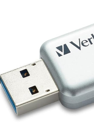 Verbatim 64GB Store'n' Go Secure Pro USB 3.0 Flash Drive with AES 256 Hardware Encryption - Silver