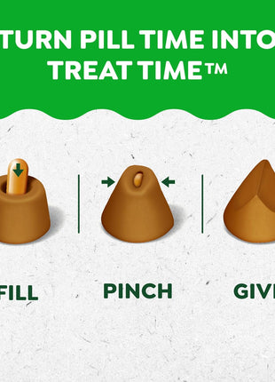 Greenies Pill Pockets Large Size Dog Treats, Peanut Butter, 15.8 oz | Vet-recommended, capsule size, low calorie, odor masking, stress- and mess-free medication experience