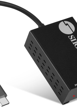 SIIG USB-C to SFP Fiber Gigabit Ethernet Adapter, 1 Gbps, Power Saving Mode IEEE 802.3az, Secure Network Connectivity, Heat Dissipation, Windows and Mac - TAA Compliant (JU-NE0D11-S1)