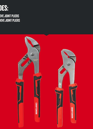 CRAFTSMAN Pliers, 8 & 10 inch, 2Piece Groove Joint Set (CMHT82547)